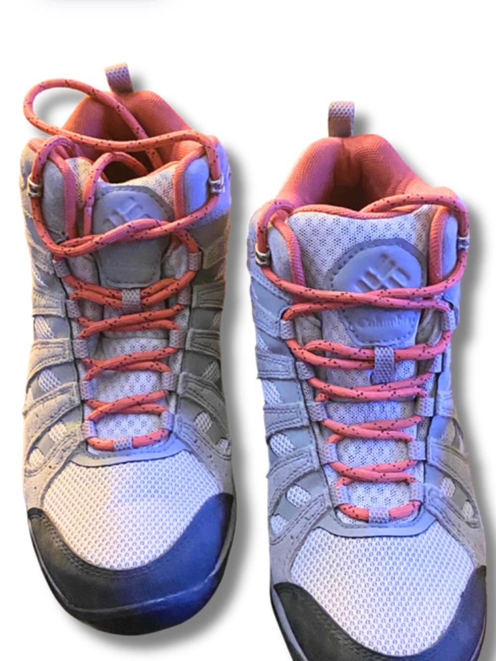 Columbia Women’s Waterproof Hiking Shoes with Coral Accents